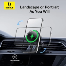 Купить Автодержатель Baseus MagPro Series Magnetic Wireless Charging Car Mount Air Vent Version (C40164100121-00) - фото 10
