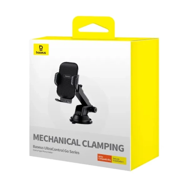 Купити Автотримач Baseus UltraControl Go Series Clamp-Type Phone Holder (Suction Cup Version) (C40361600111-00) - фото 6