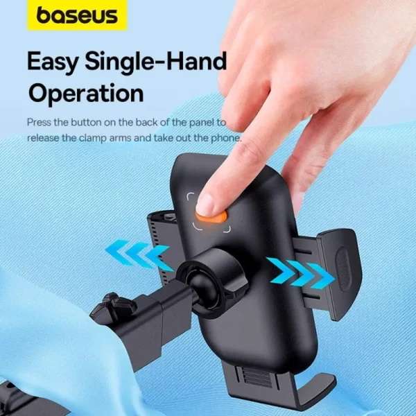 Купити Автотримач Baseus UltraControl Go Series Clamp-Type Phone Holder (Suction Cup Version) (C40361600111-00) - фото 8