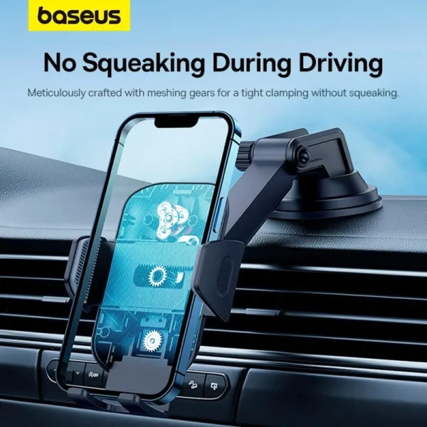 Купити Автотримач Baseus UltraControl Go Series Clamp-Type Phone Holder (Suction Cup Version) (C40361600111-00) - фото 12