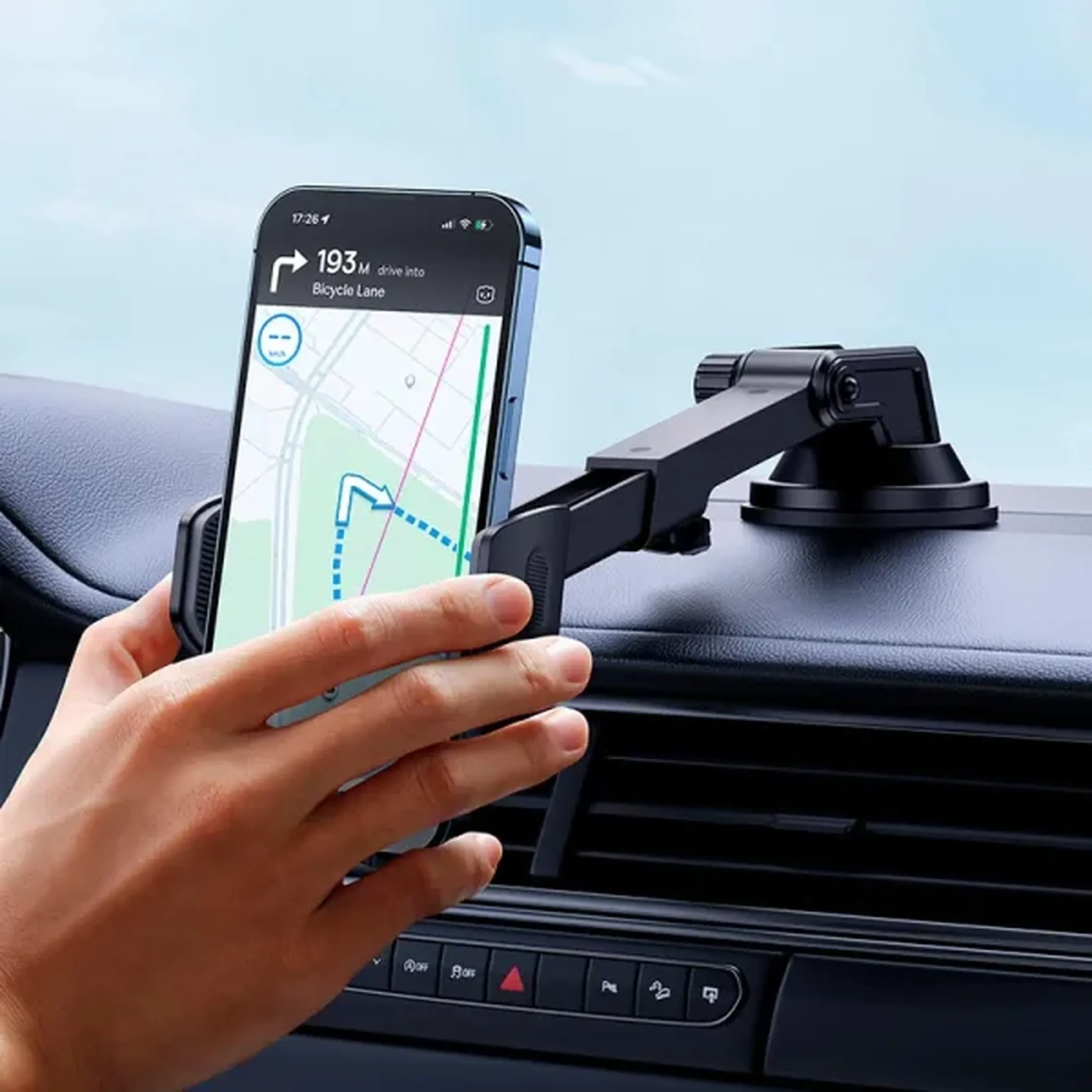Купити Автотримач Baseus UltraControl Go Series Clamp-Type Phone Holder (Suction Cup Version) (C40361600111-00) - фото 14