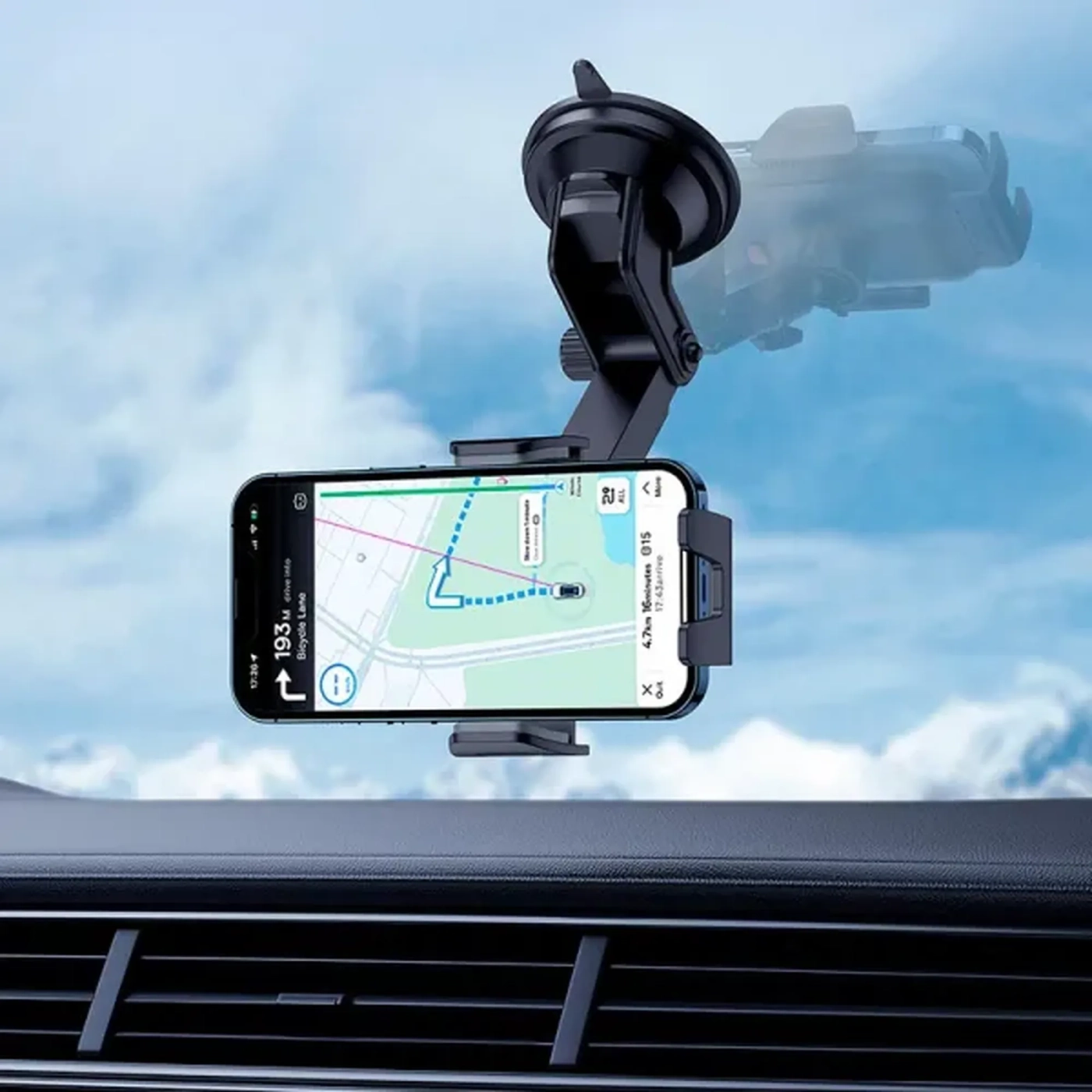 Купити Автотримач Baseus UltraControl Go Series Clamp-Type Phone Holder (Suction Cup Version) (C40361600111-00) - фото 15