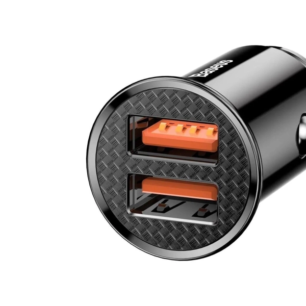 Купить Автомобильное зарядное устройство Baseus Circular Plastic Series Quick Car Charger 30W (CCALL-YD01) - фото 2