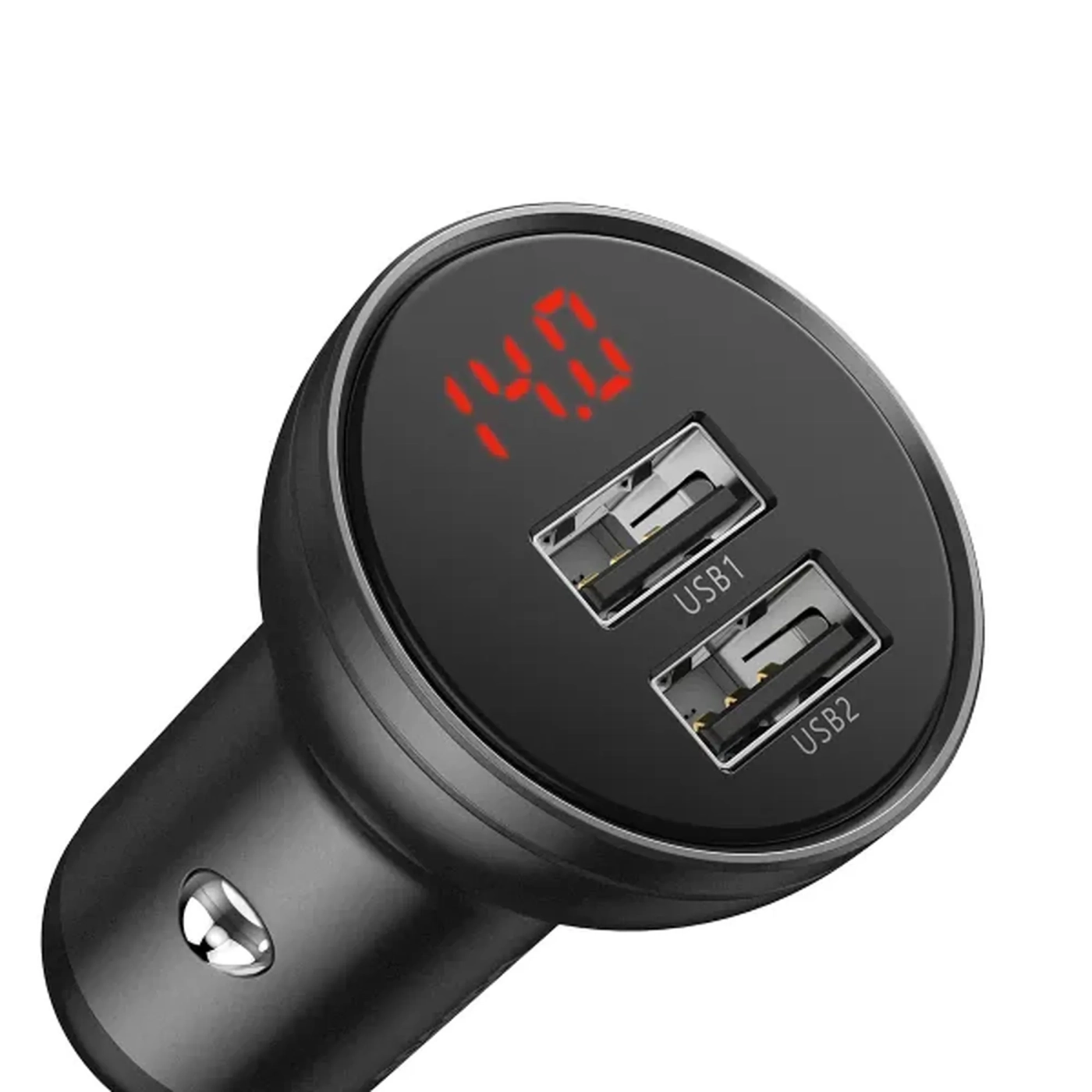 Купить Автомобильное зарядное устройство Baseus Digital Display Series Car Charger 24W (CCBX-0G) - фото 2