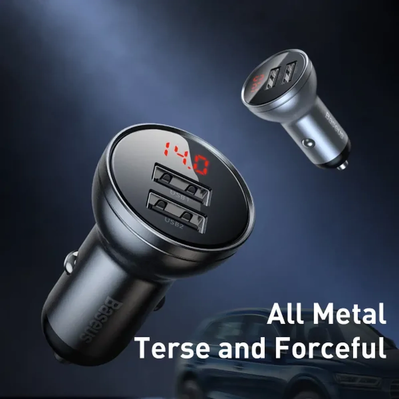 Купить Автомобильное зарядное устройство Baseus Digital Display Series Car Charger 24W (CCBX-0G) - фото 8