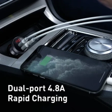 Купить Автомобильное зарядное устройство Baseus Digital Display Series Car Charger 24W (CCBX-0G) - фото 11