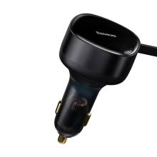 Купить Автомобильное зарядное устройство Baseus Enjoyment Retractable 2-in-1 Car Charger (CGTX000001) - фото 2
