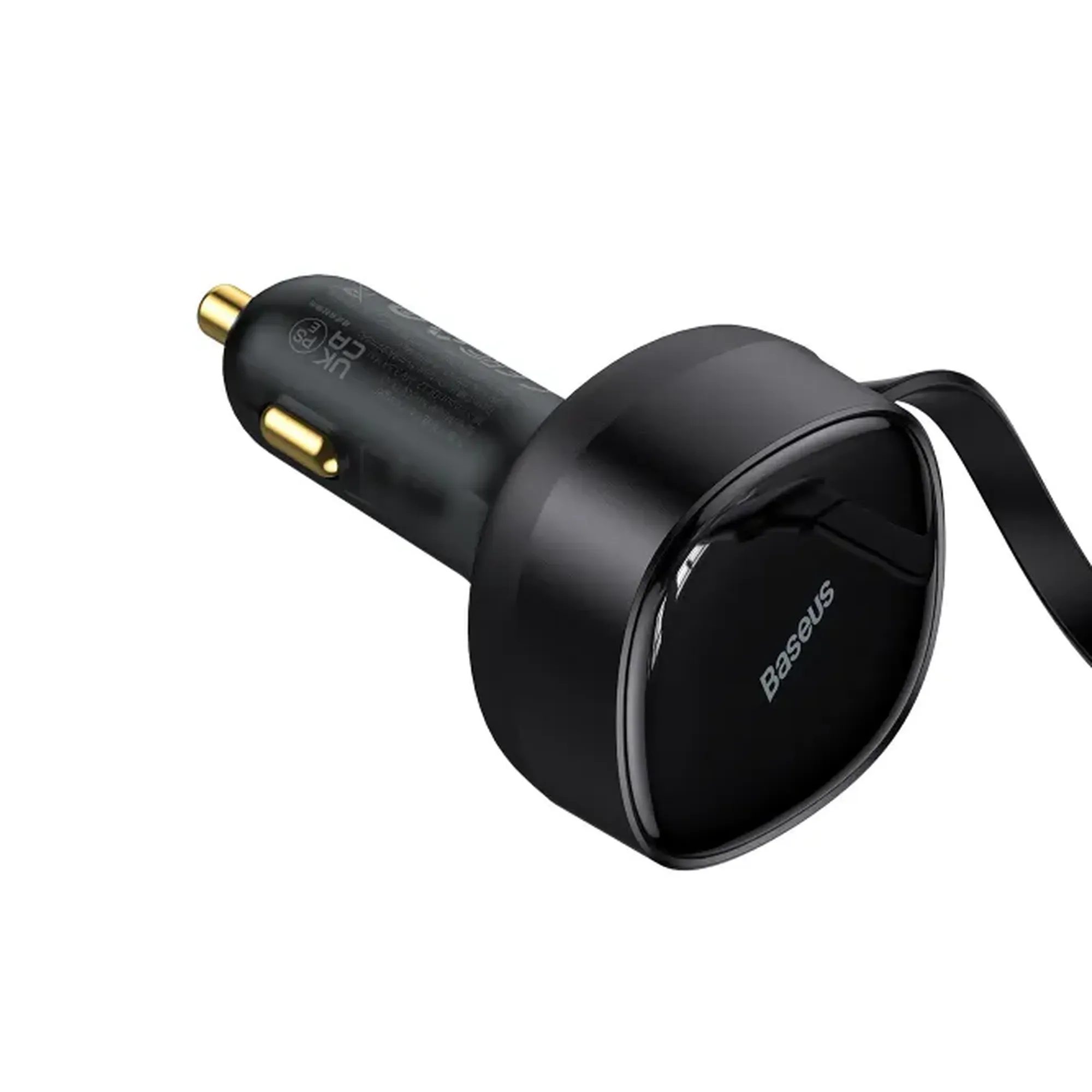 Купить Автомобильное зарядное устройство Baseus Enjoyment Retractable 2-in-1 Car Charger (CGTX000001) - фото 4