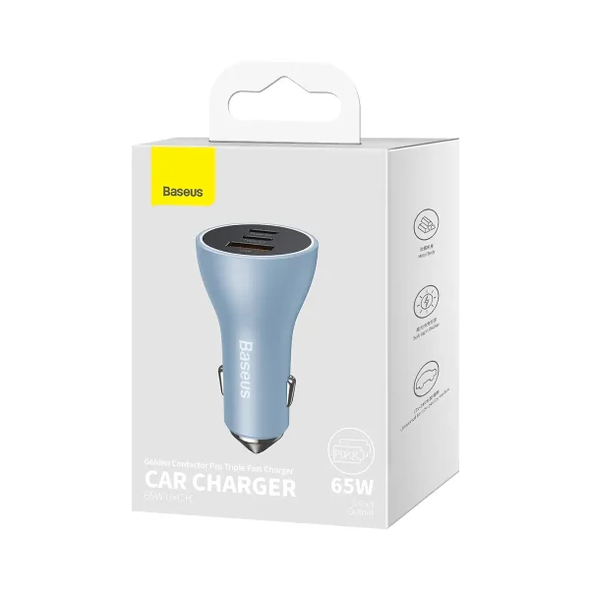 Купить Автомобильное зарядное устройство Baseus Golden Contactor Pro Series Car Charger 65W (CGJP010003) - фото 6
