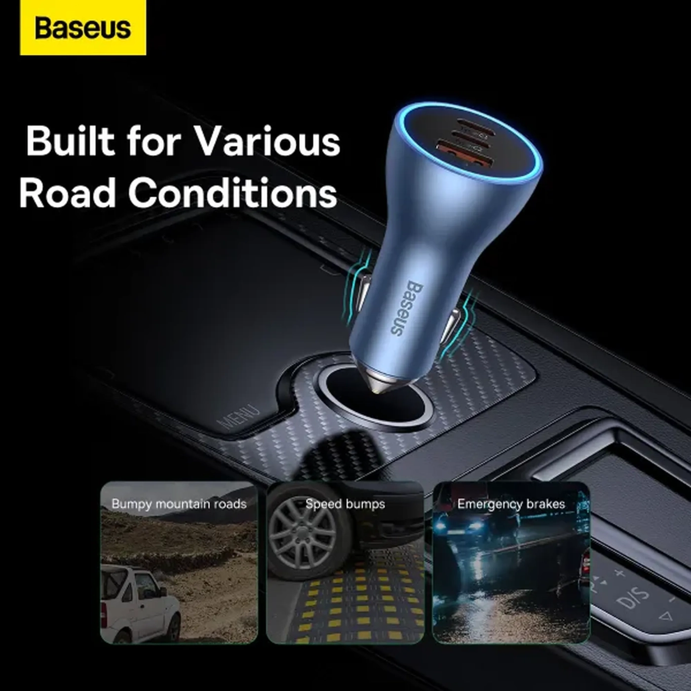 Купить Автомобильное зарядное устройство Baseus Golden Contactor Pro Series Car Charger 65W (CGJP010003) - фото 11