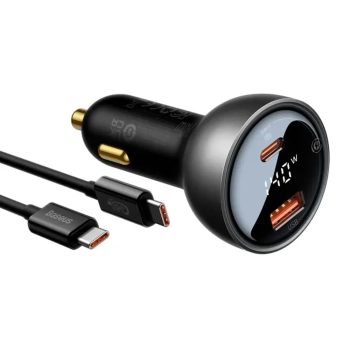 Купить Автомобильное зарядное устройство Baseus Superme Series Dual-port Car Charger 140W (CGZX070001) - фото 1