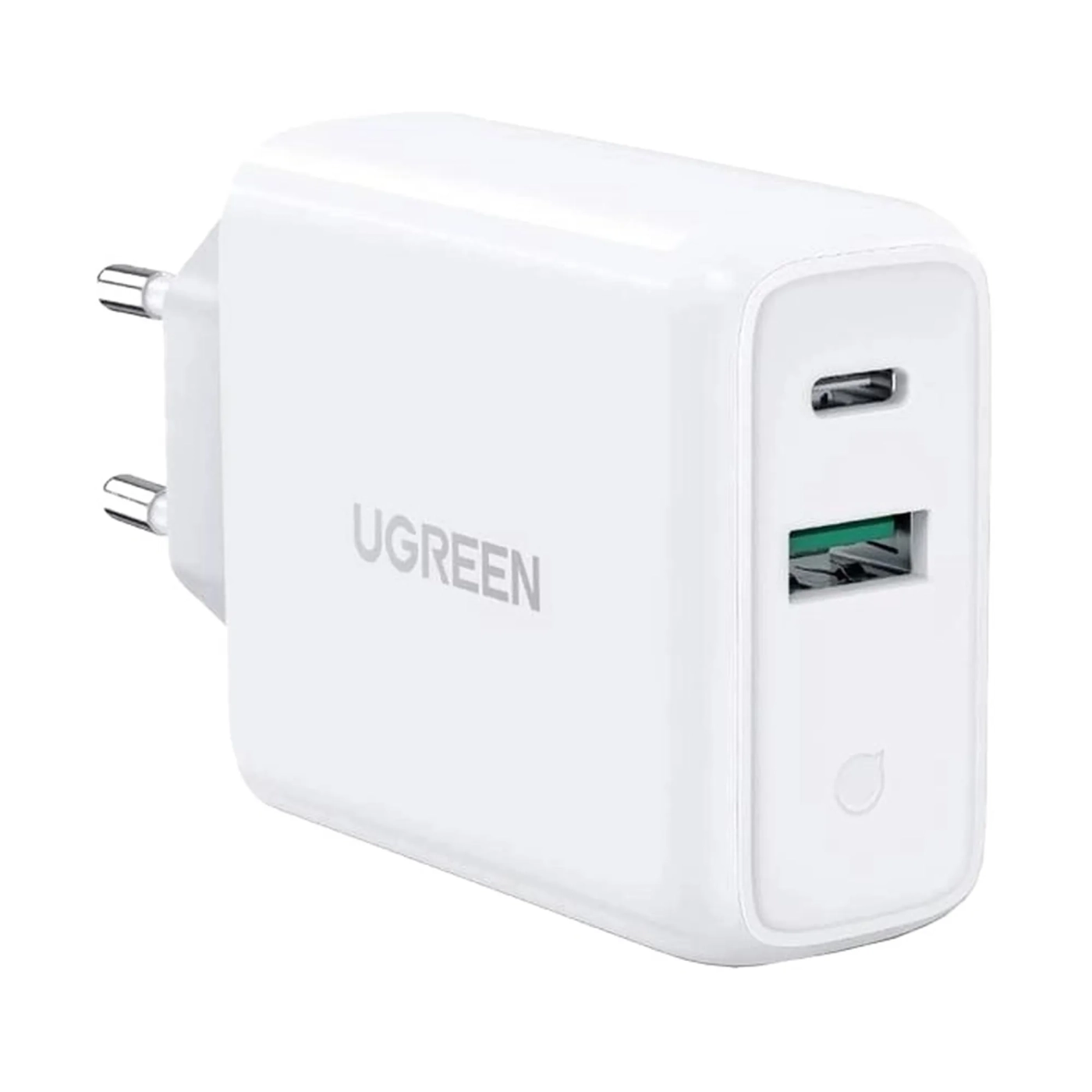 Купить Зарядное устройство UGREEN CD170 38W 2xUSB (USB-A+USB-C) White (UGR-60468_) - фото 1