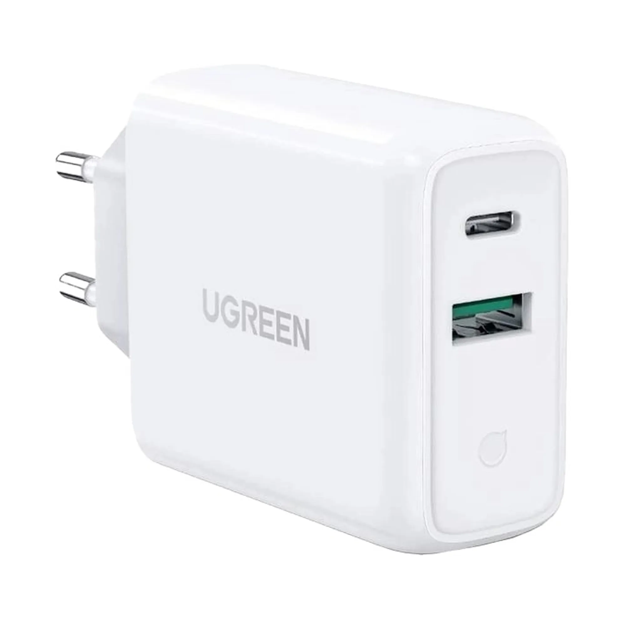 Купить Зарядное устройство UGREEN CD170 38W 2xUSB (USB-A+USB-C) White (UGR-60468_) - фото 1