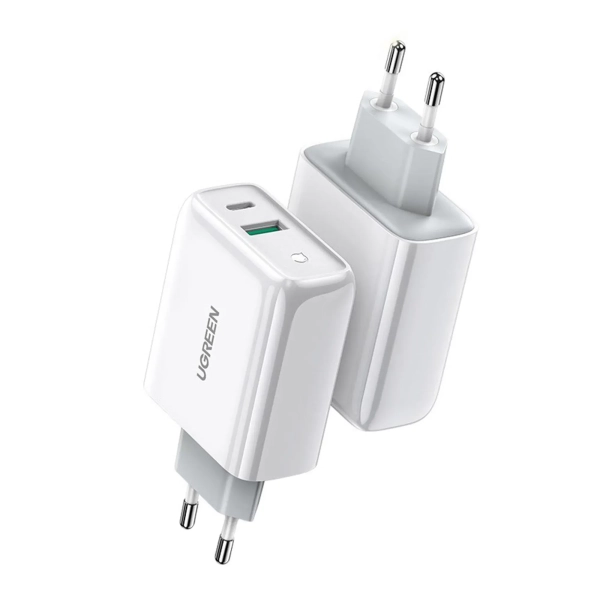 Купить Зарядное устройство UGREEN CD170 38W 2xUSB (USB-A+USB-C) White (UGR-60468_) - фото 3