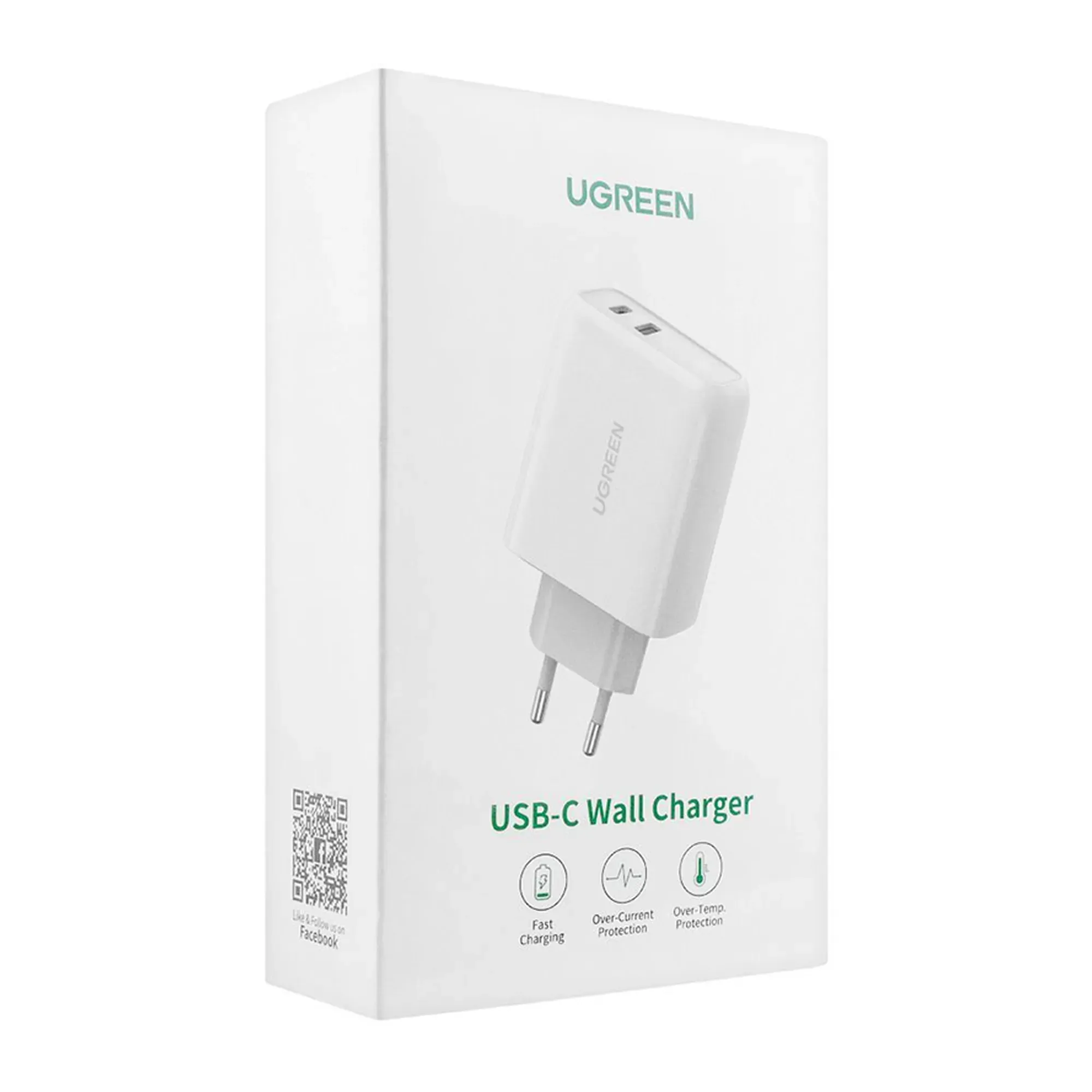 Купить Зарядное устройство UGREEN CD170 38W 2xUSB (USB-A+USB-C) White (UGR-60468_) - фото 4