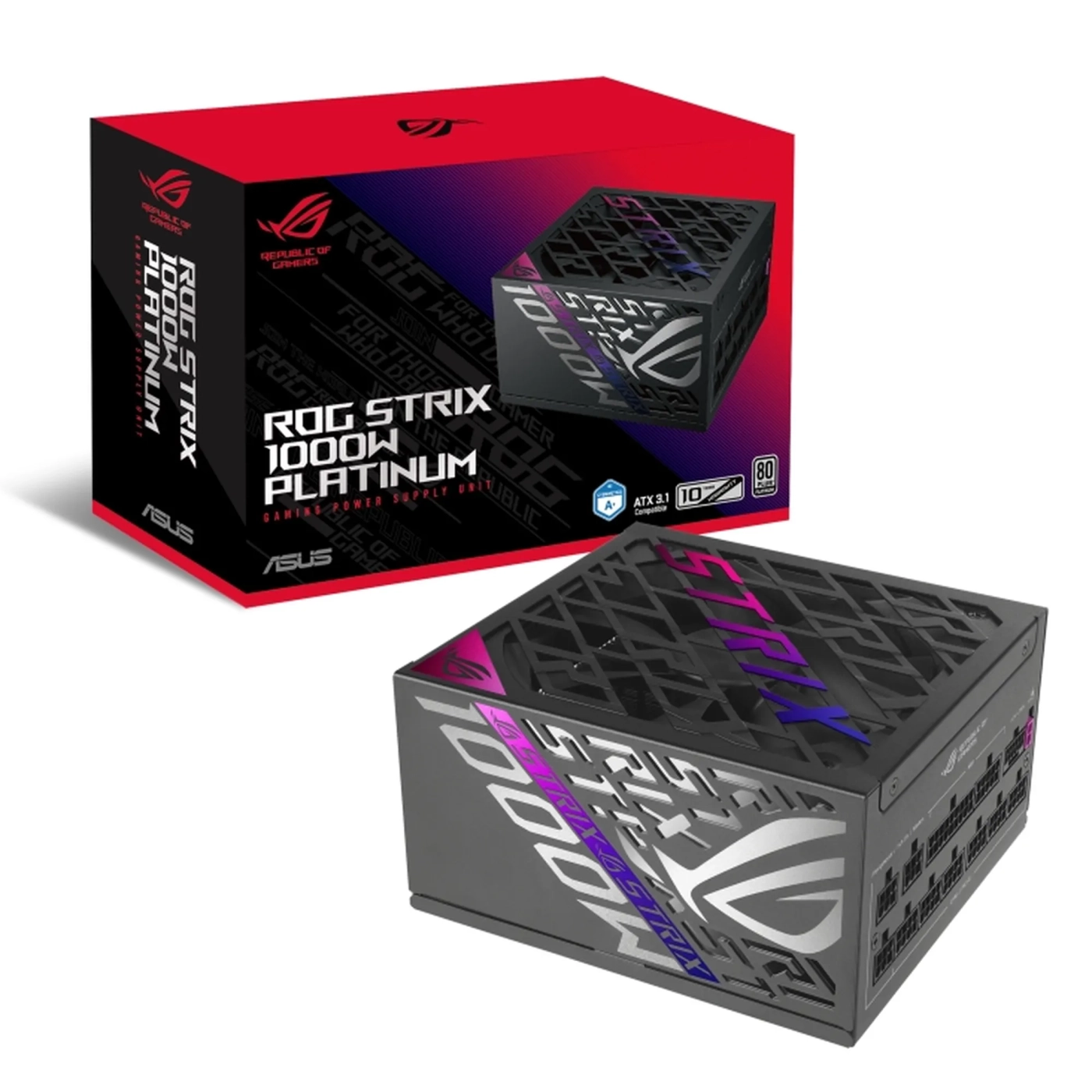 Купити Блок живлення Asus ROG Strix 1000W Platinum (90YE00W1-B0NA00) - фото 15