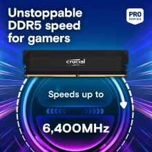 Купить Модуль памяти Crucial Pro Overclocking Black DDR5-6400 32GB (2x16GB) (CP2K16G64C38U5B) - фото 4
