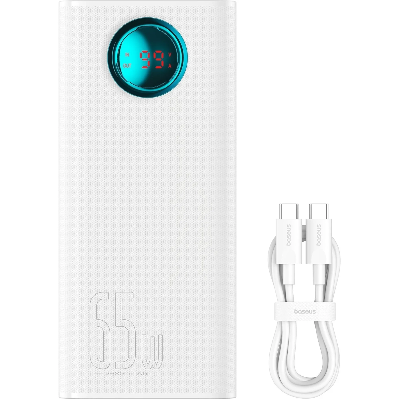Купити Павербанк УМБ Baseus Amblight 26800mAh 65W White (P10022402223-00) - фото 3
