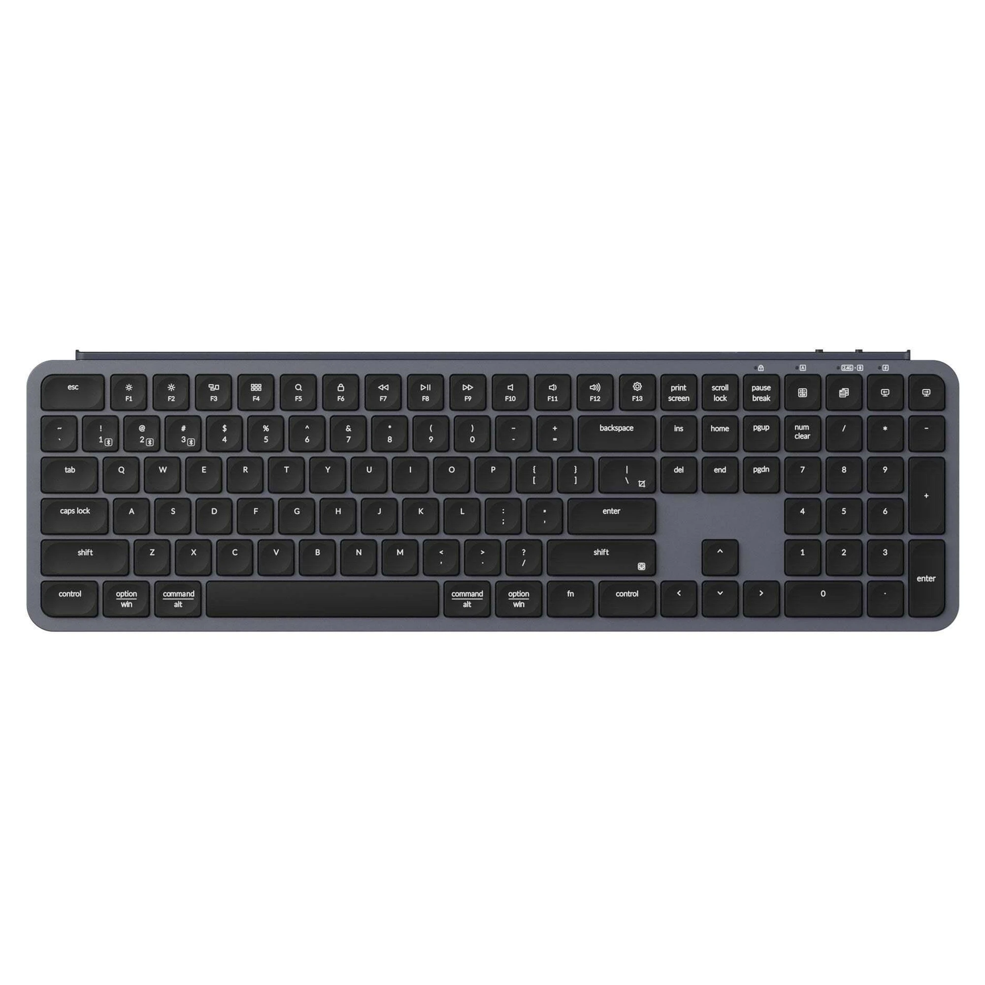 Купити Клавіатура Keychron B6 Pro USB/WL/BT Space Gray (B6P-K1-UA) - фото 1