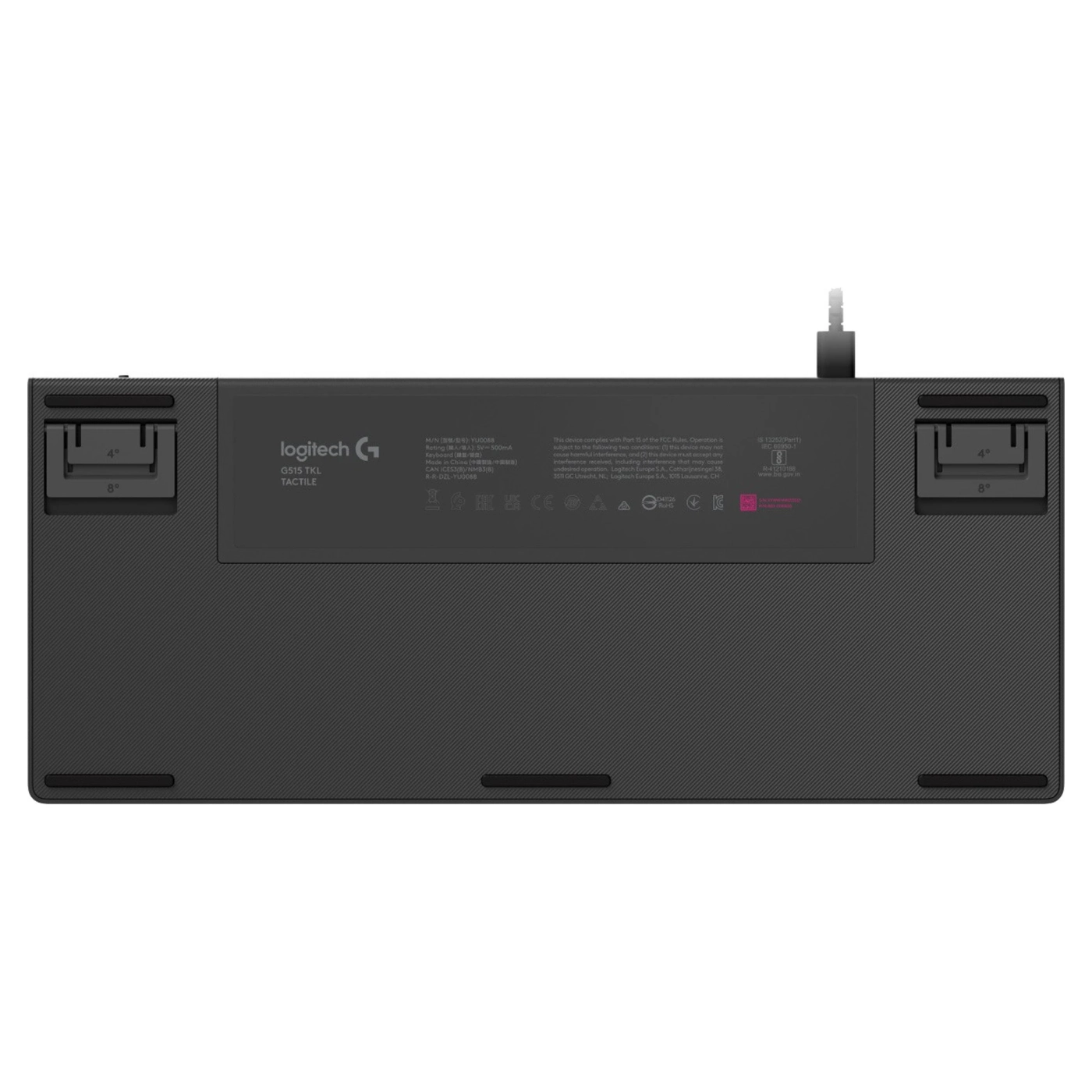 Купити Клавіатура Logitech G515 TKL Switch-Tactile USB UA Black (920-012872) - фото 5
