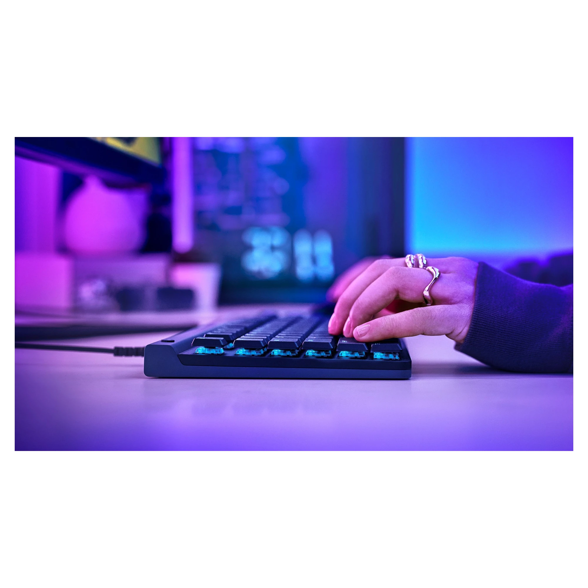 Купити Клавіатура Logitech G515 TKL Switch-Tactile USB UA Black (920-012872) - фото 7
