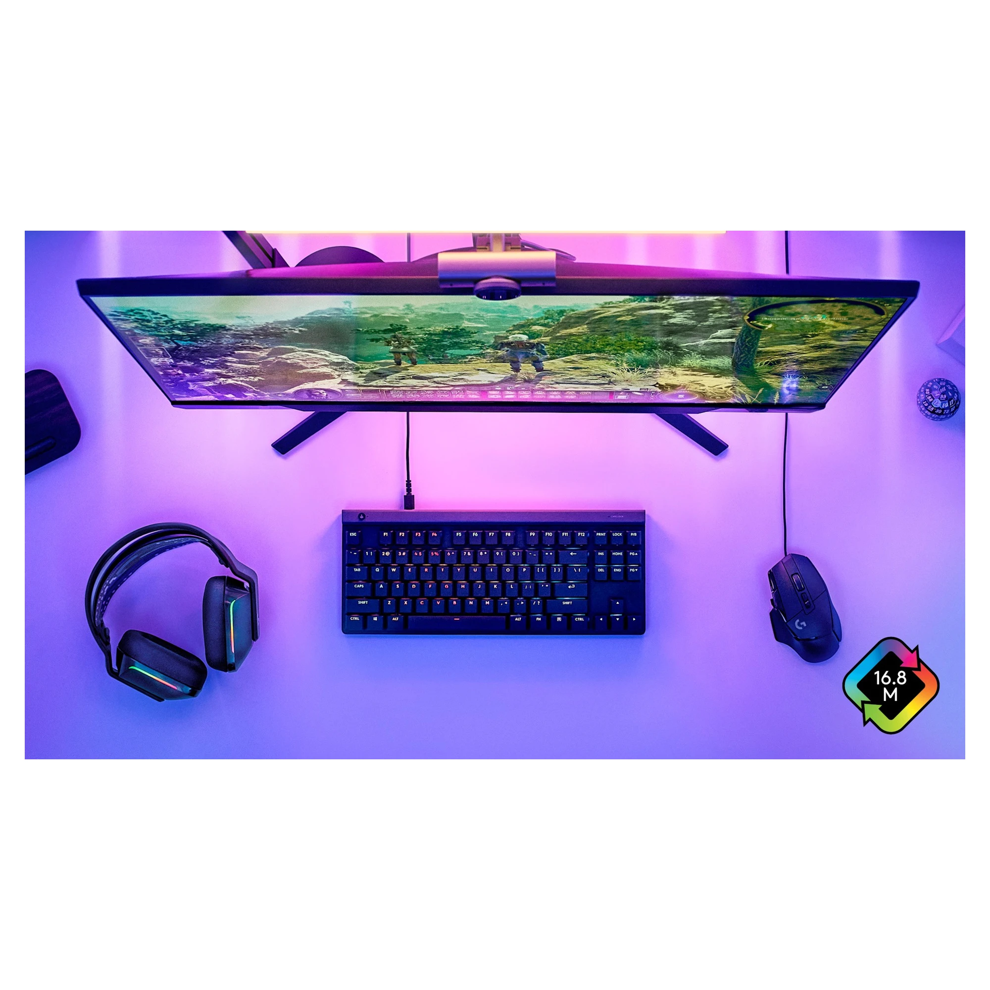 Купити Клавіатура Logitech G515 TKL Switch-Tactile USB UA Black (920-012872) - фото 10