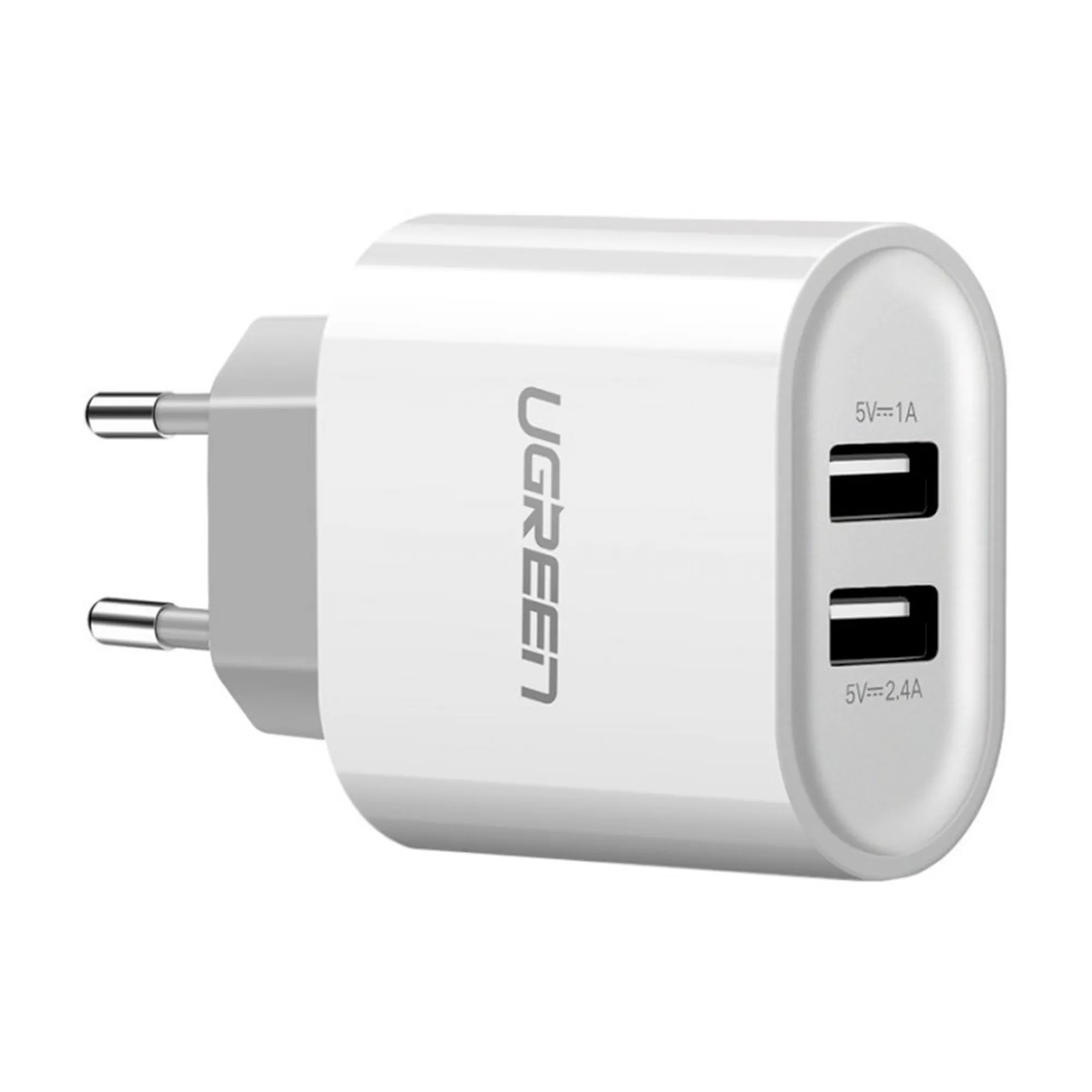 Купить Зарядное устройство UGREEN CD104 2xUSB 3.4A White (UGR-20384_) - фото 1