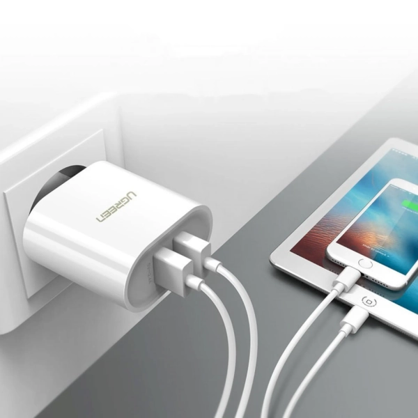 Купить Зарядное устройство UGREEN CD104 2xUSB 3.4A White (UGR-20384_) - фото 4
