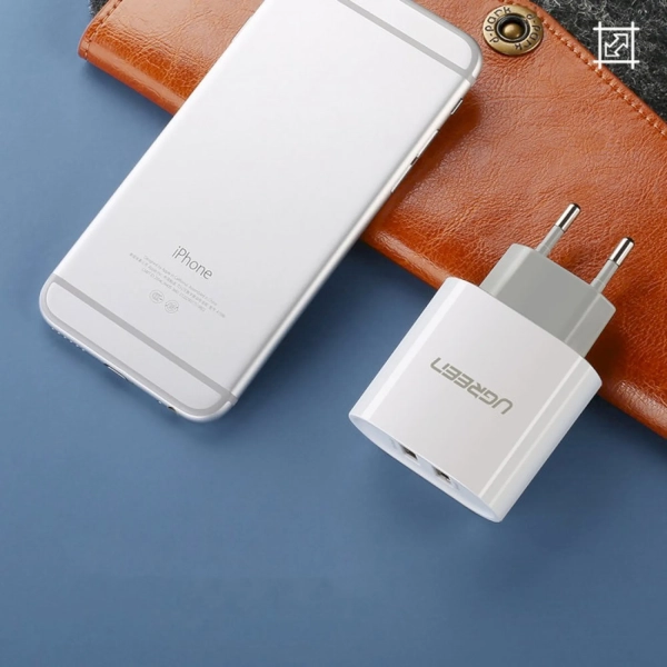 Купить Зарядное устройство UGREEN CD104 2xUSB 3.4A White (UGR-20384_) - фото 5