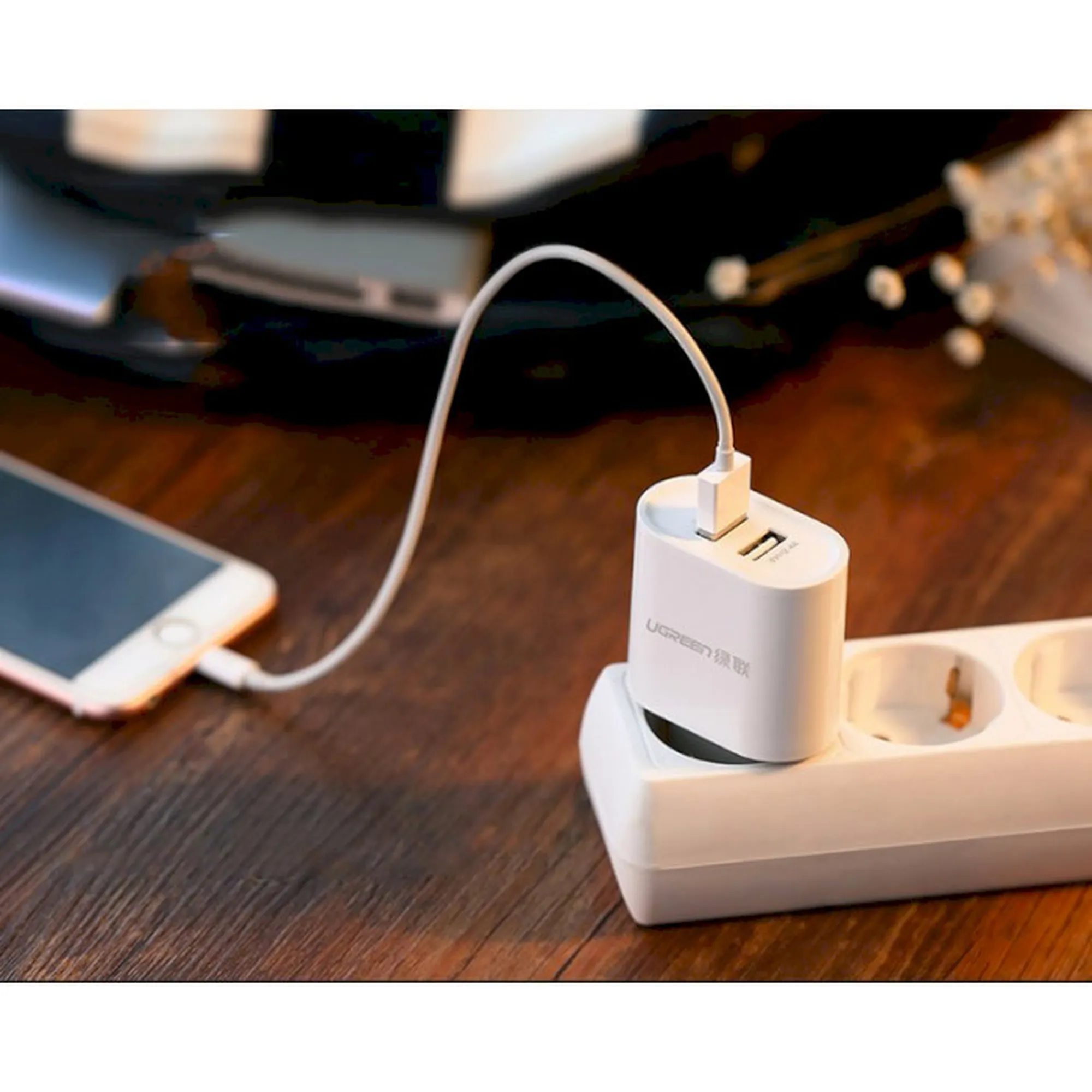 Купить Зарядное устройство UGREEN CD104 2xUSB 3.4A White (UGR-20384_) - фото 6