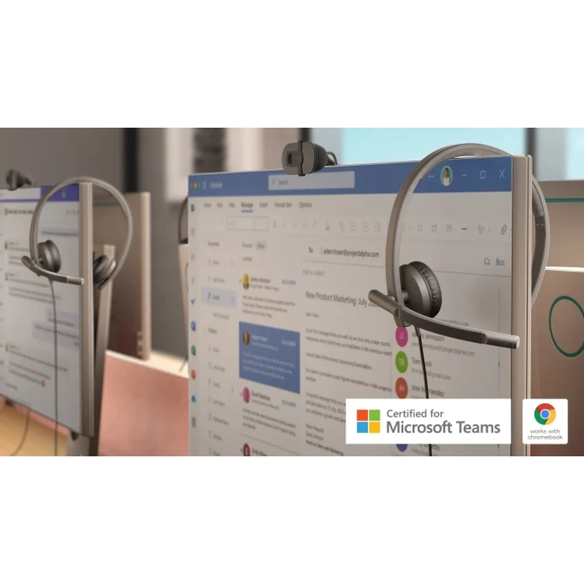 Купить Наушники Logitech H570e Teams version (Mono, USB-C) (981-001427) - фото 7
