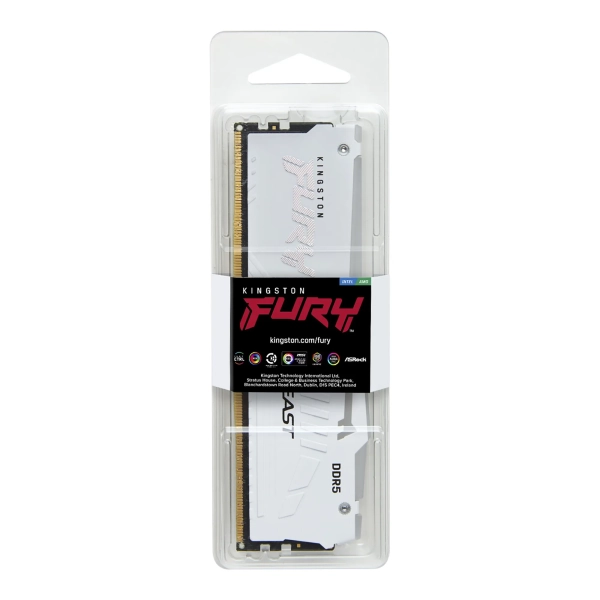 Купить Модуль памяти Kingston FURY Beast White RGB DDR5-6000 16GB (KF560C30BWA-16) - фото 3