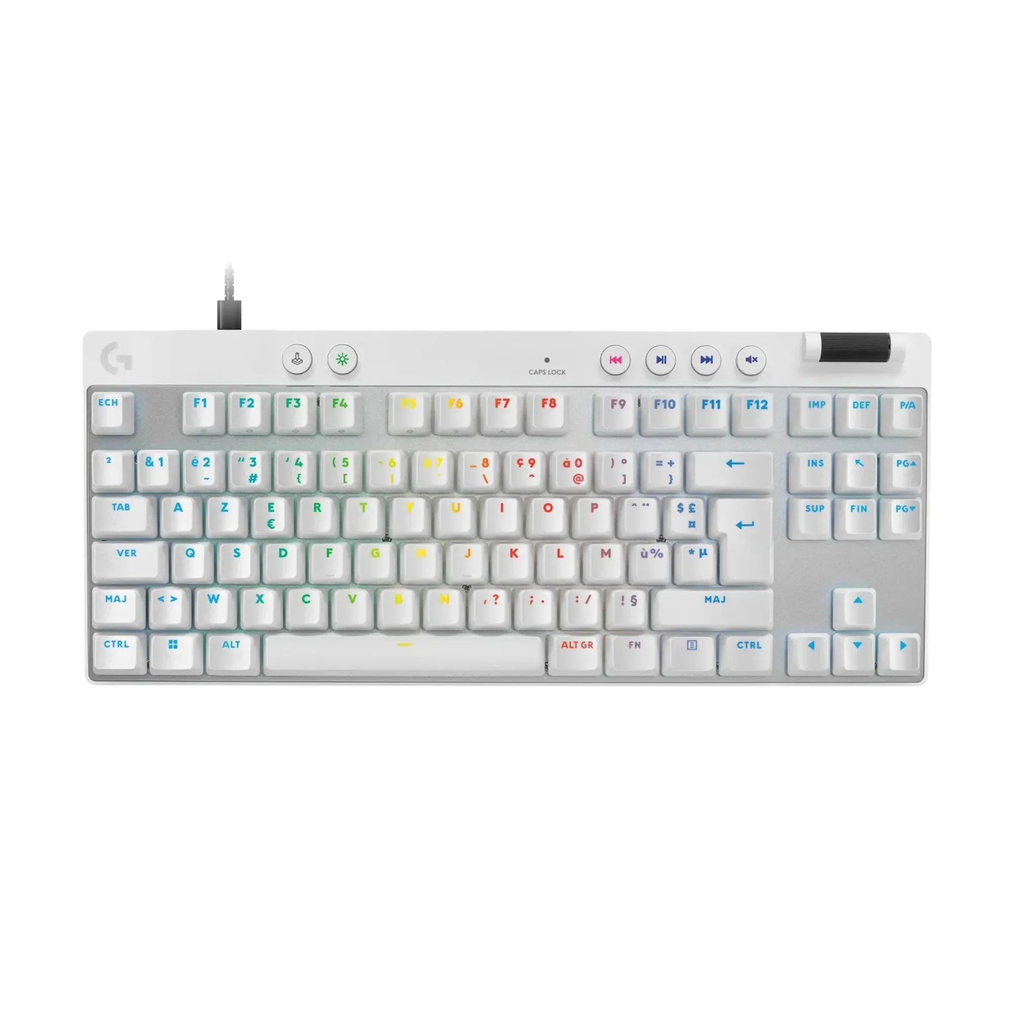 Купить Клавиатура Logitech G PRO X TKL RAPID White (920-013242) - фото 1
