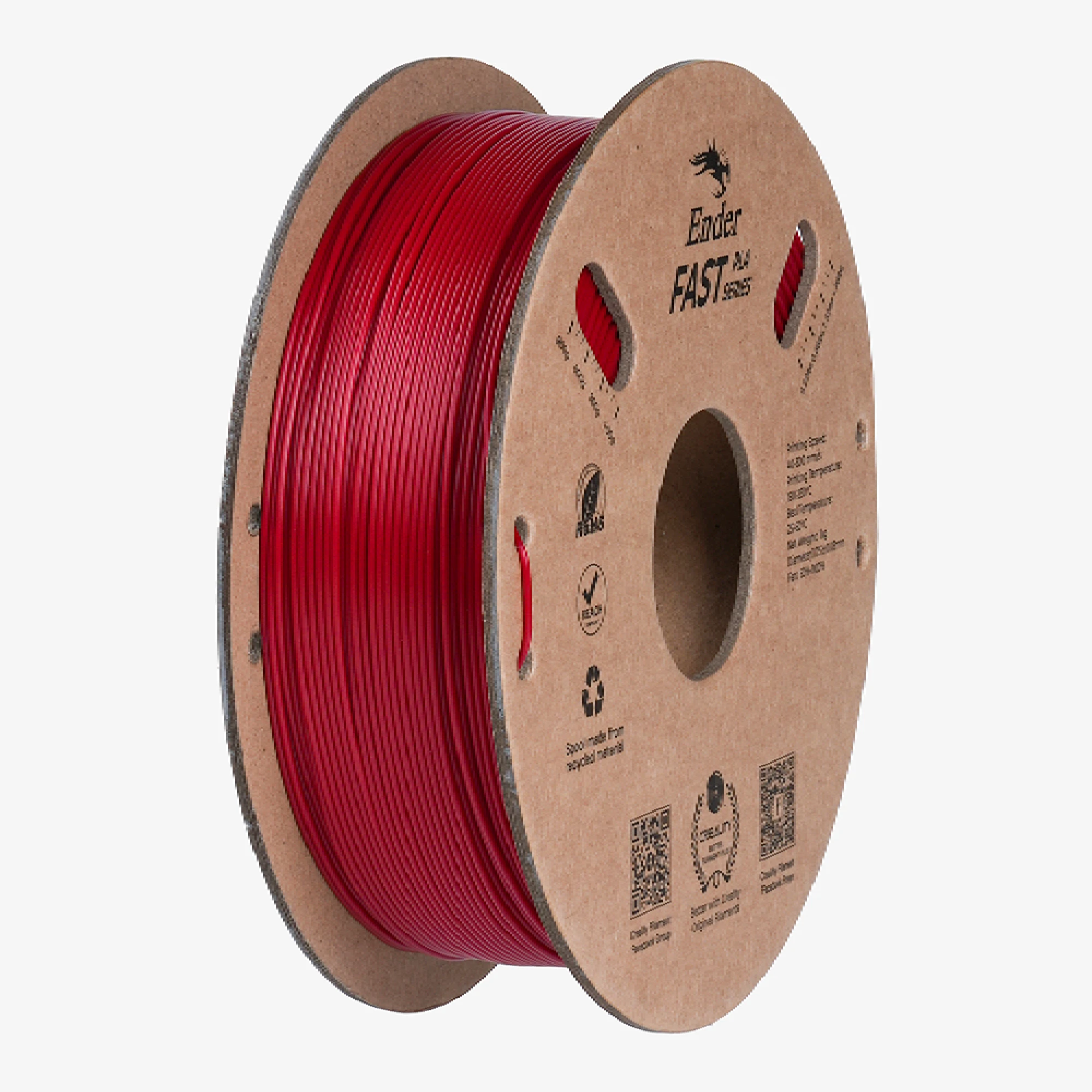 Купити Fast PLA Filament (пластик) для 3D принтера CREALITY Ender 1кг, 1.75мм, вогняно-червоний (3301010432) - фото 1