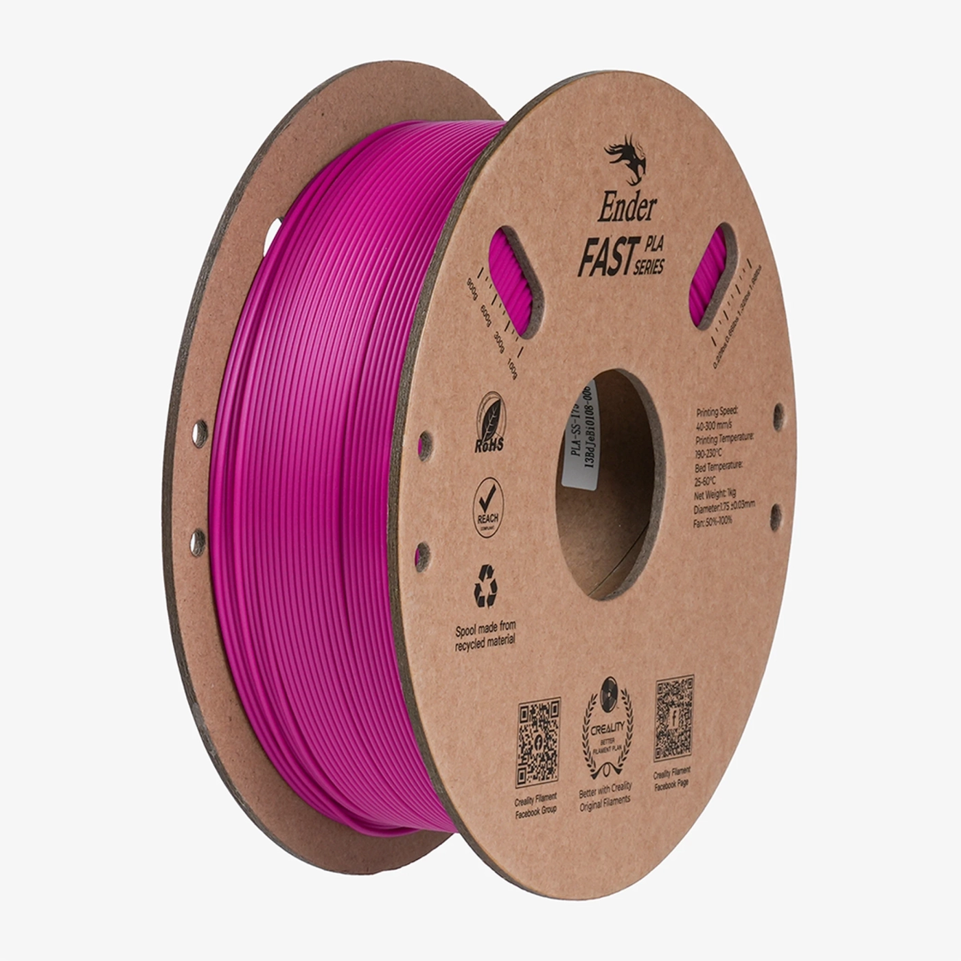 Купить Fast PLA Filament (пластик) для 3D принтера CREALITY Ender 1кг, 1.75мм, фиолетовый (3301010444) - фото 1
