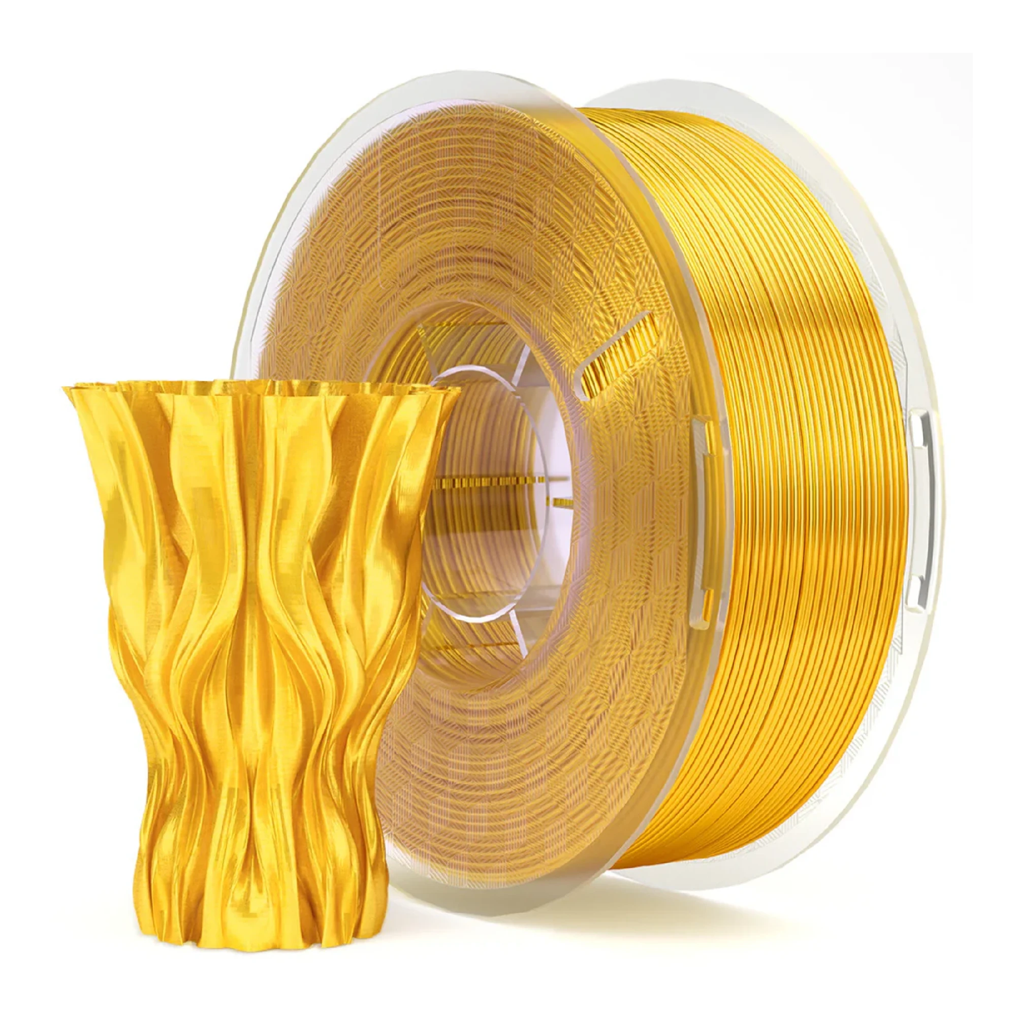 Купити PLA Filament (пластик) для 3D принтера ELEGOO шовковий блиск 1кг, 1.75мм, золотий (50.203.0091) - фото 2