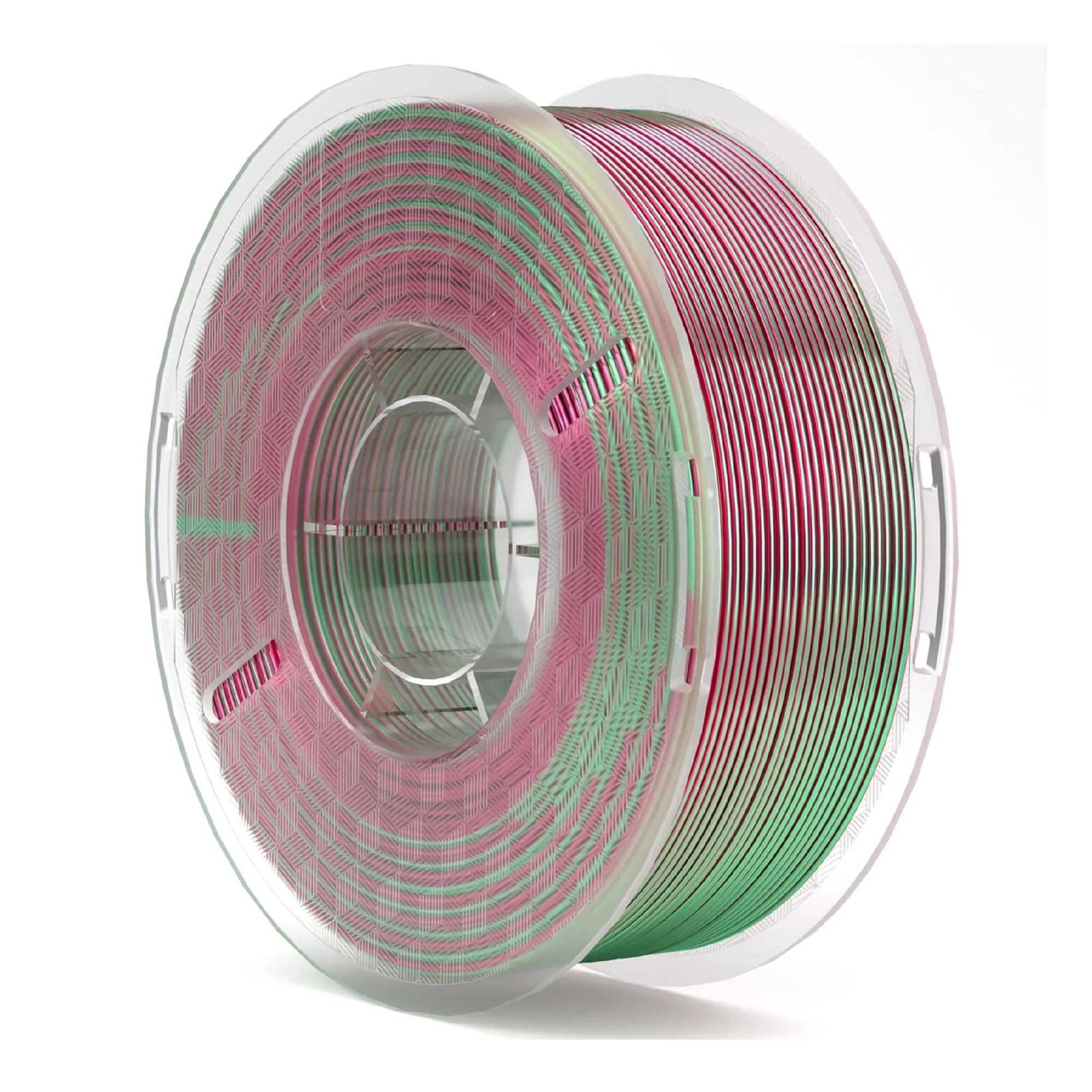 Купити PLA Filament (пластик) для 3D принтера ELEGOO шовковий блиск 1кг, 1.75мм, зелено-червоний (50.203.0090) - фото 1