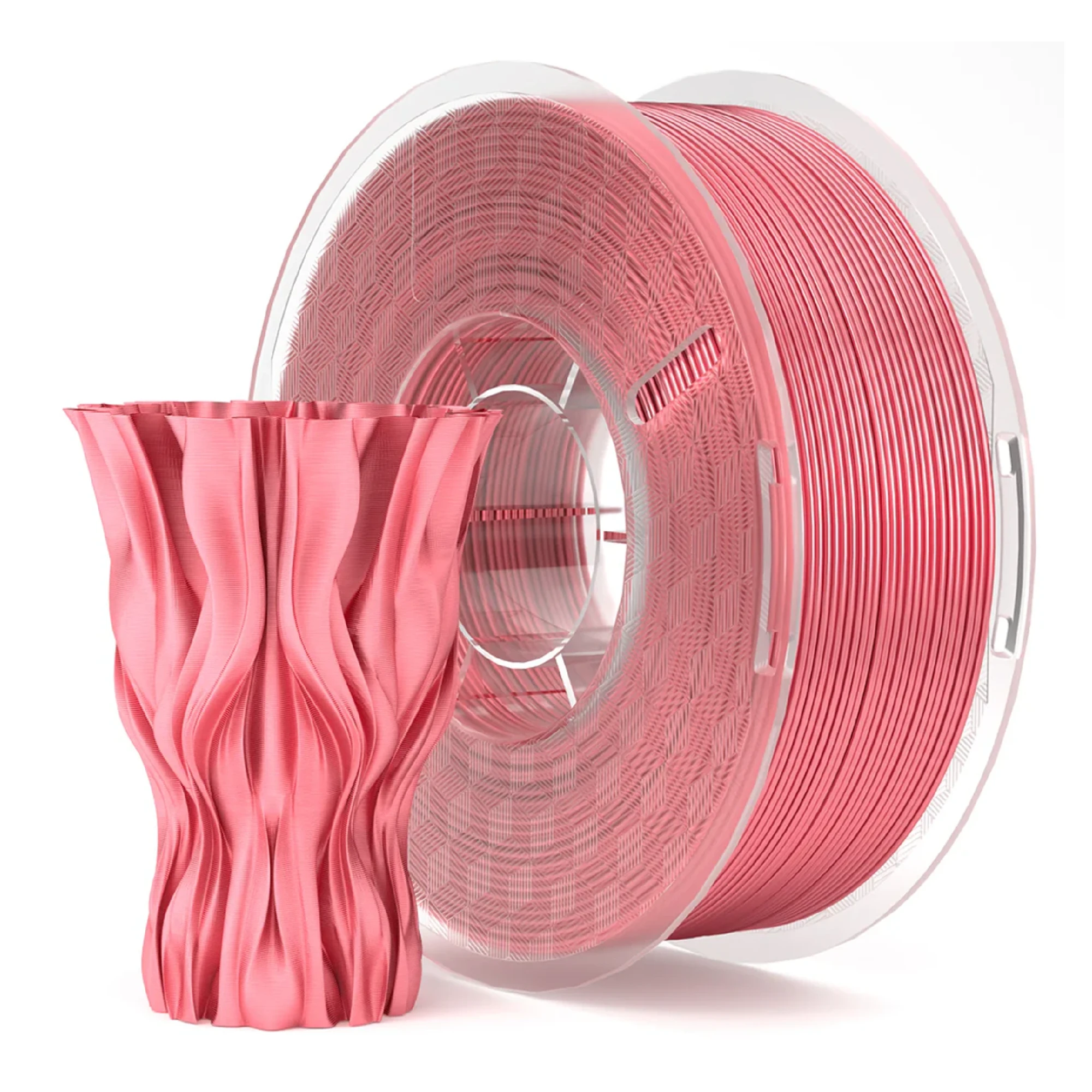 Купить PLA Filament (пластик) для 3D принтера ELEGOO шелковый блеск 1кг, 1.75мм, кораллово-розовый (50.203.0285) - фото 2