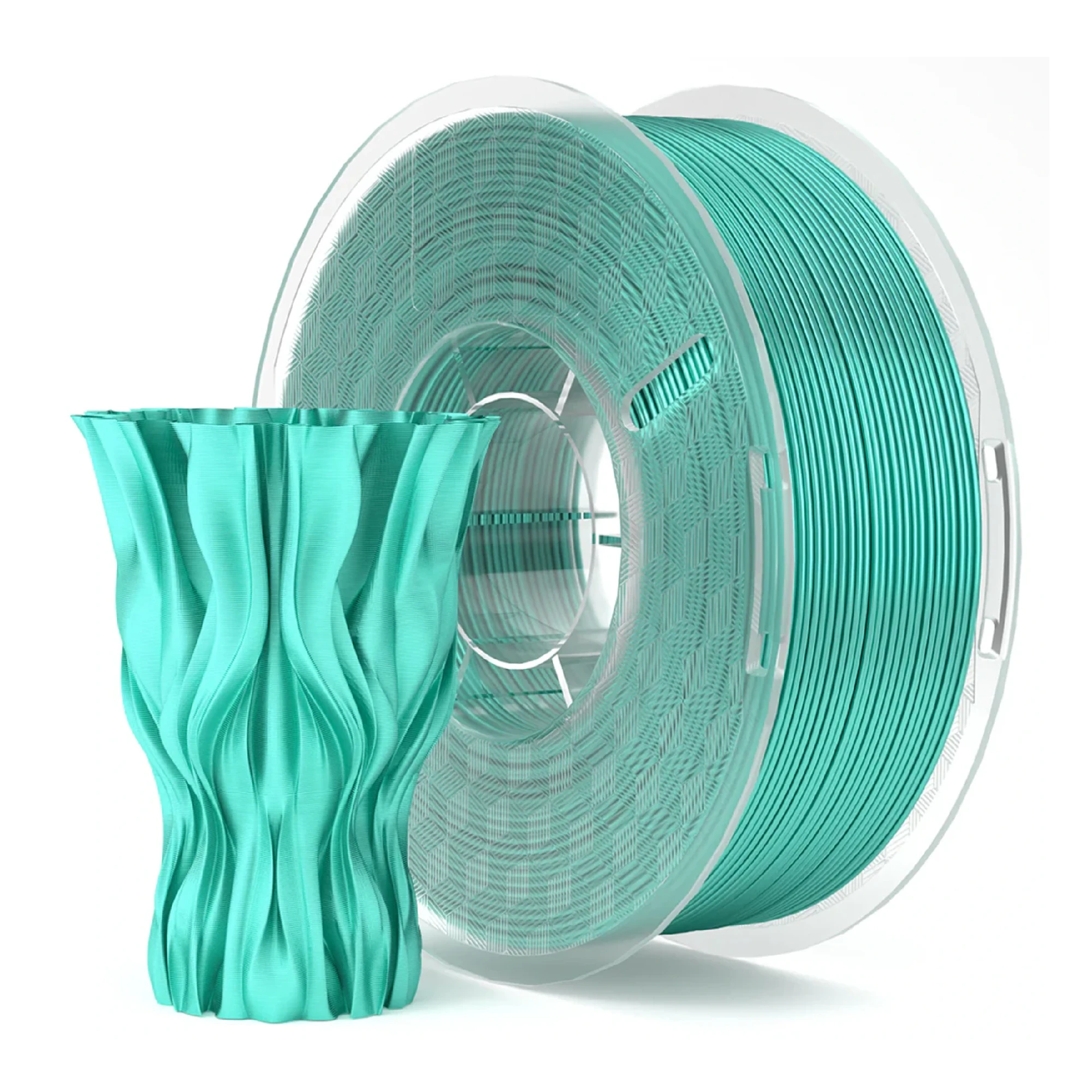 Купить PLA Filament (пластик) для 3D принтера ELEGOO шелковый блеск 1кг, 1.75мм, зеленая мята (50.203.0286) - фото 2