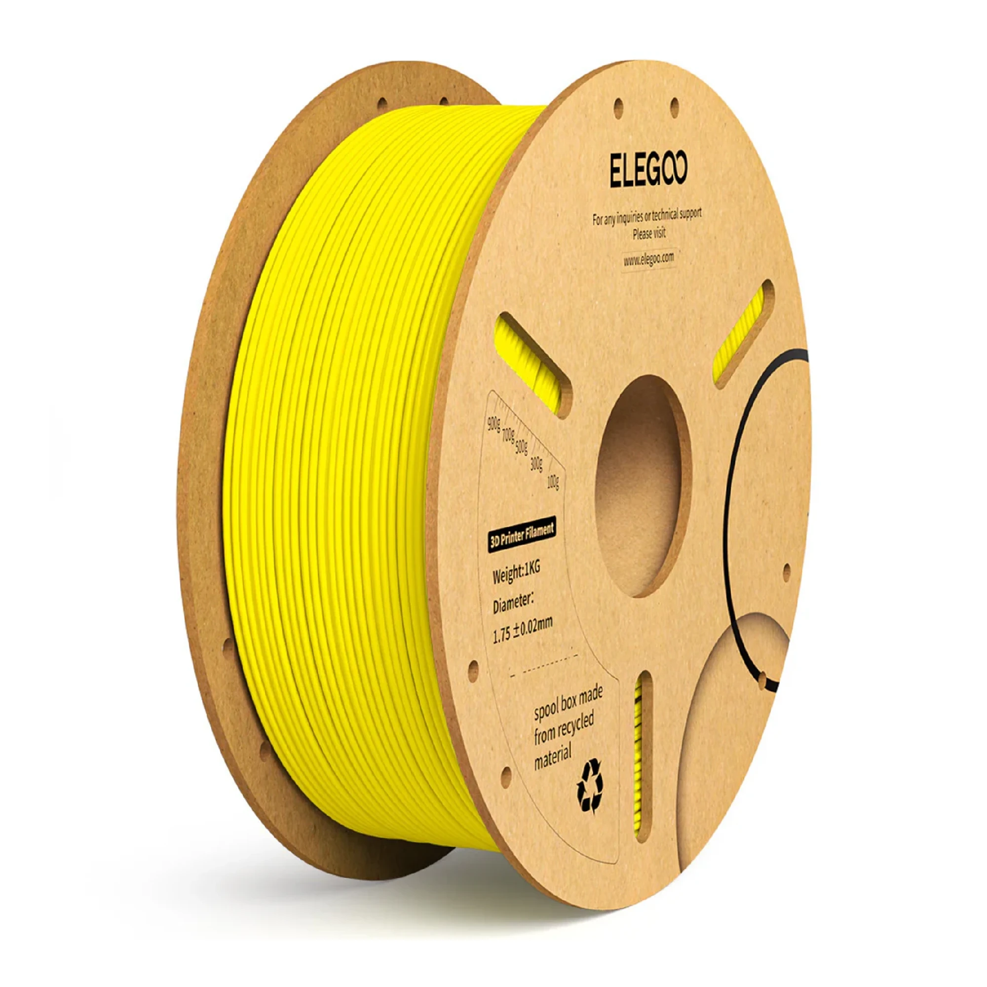 Купити PLA Plus Filament (пластик) для 3D принтера CREALITY 1кг, 1.75мм, жовтий (50.203.0054) - фото 1