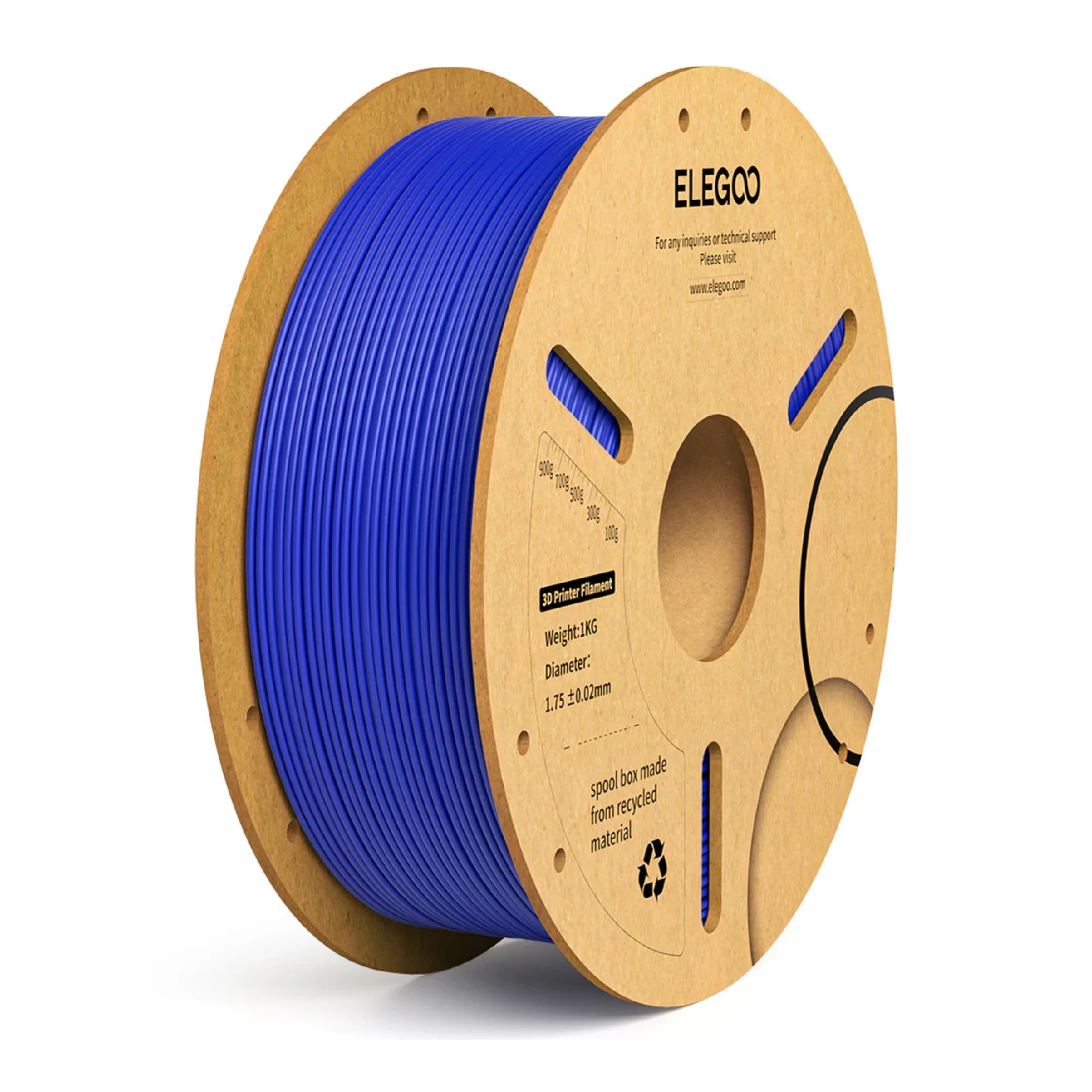 Купити PLA Plus Filament (пластик) для 3D принтера CREALITY 1кг, 1.75мм, темно-синій (50.203.0072) - фото 1