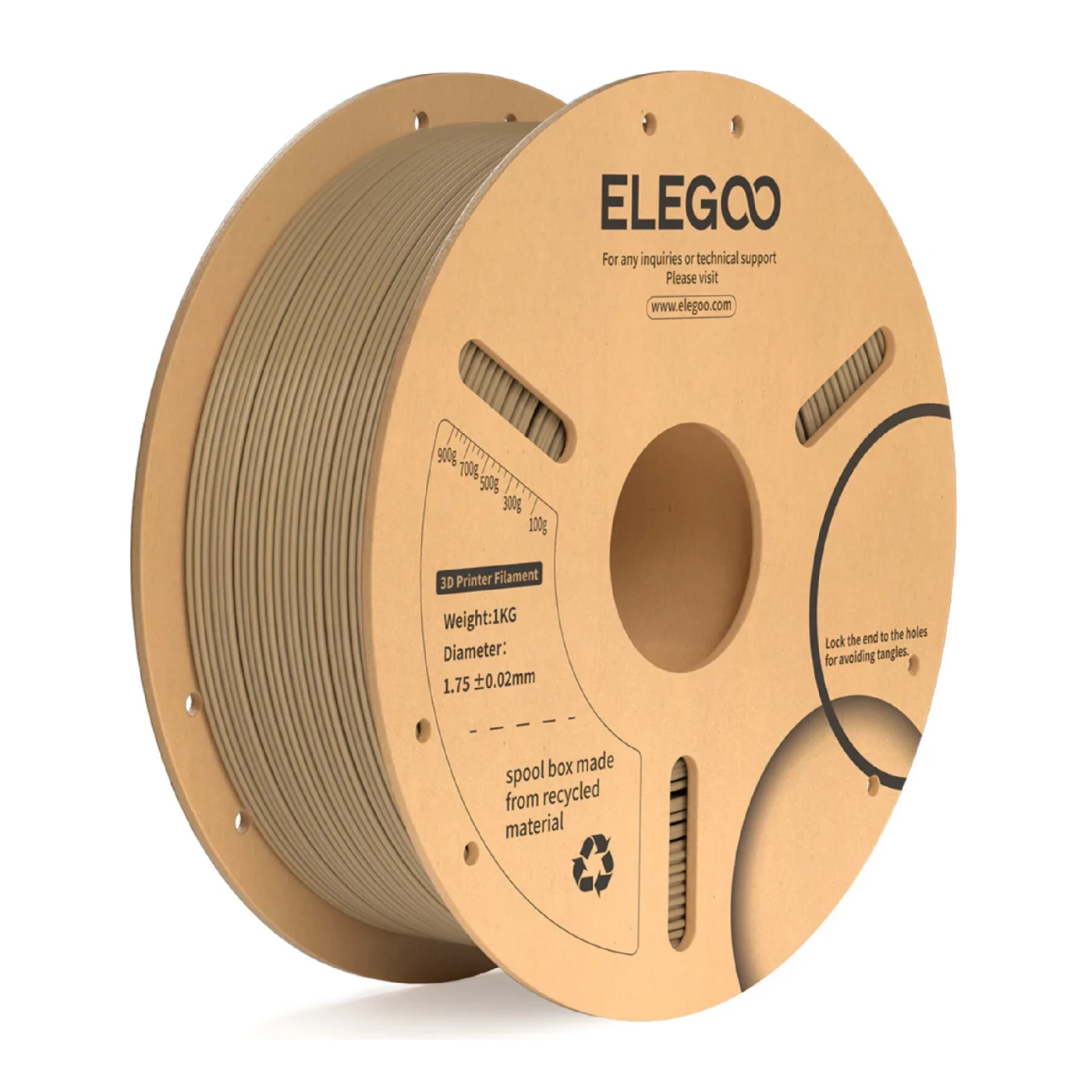 Купити PLA Plus Filament (пластик) для 3D принтера CREALITY 1кг, 1.75мм, деревина (50.203.0236) - фото 1