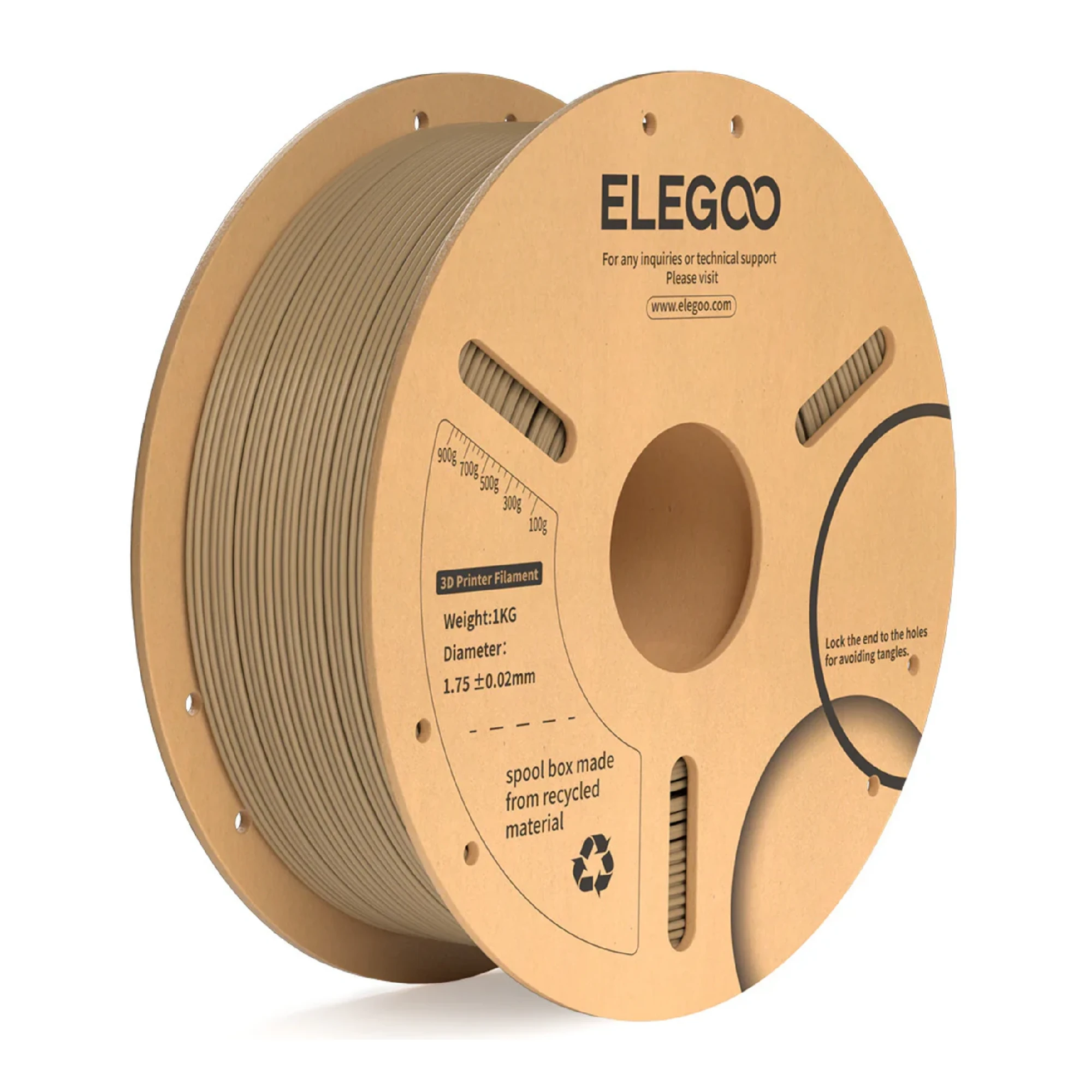 Купити PLA Plus Filament (пластик) для 3D принтера CREALITY 1кг, 1.75мм, деревина (50.203.0236) - фото 1