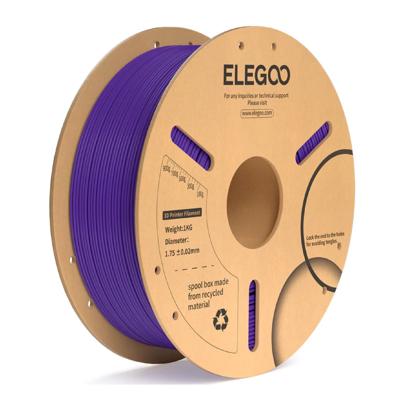 Купити PLA Plus Filament (пластик) для 3D принтера CREALITY 1кг, 1.75мм, фіолетовий (50.203.0234) - фото 1