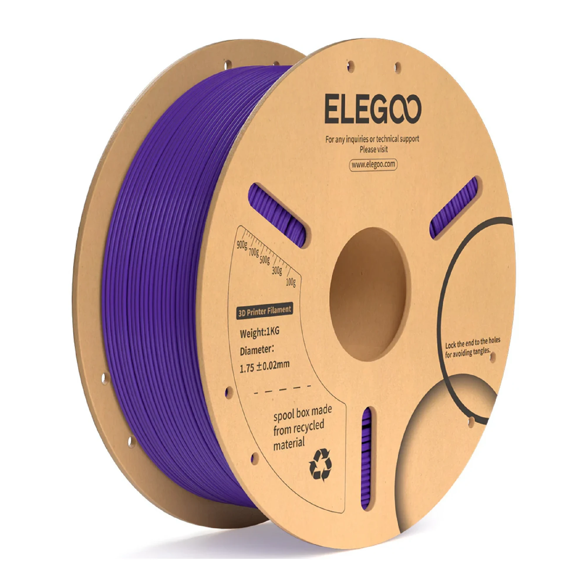 Купити PLA Plus Filament (пластик) для 3D принтера CREALITY 1кг, 1.75мм, фіолетовий (50.203.0234) - фото 1