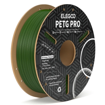 PETG PRO Filament (пластик) для 3D принтера ELEGOO 1кг, 1.75мм, оливково-зелений (50.203.0449) - фото 0