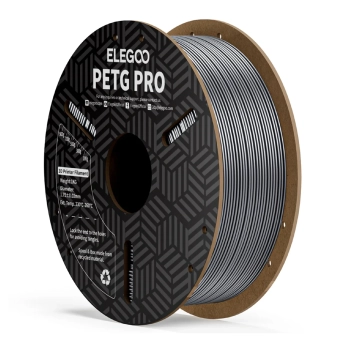 Купить PETG PRO Filament (пластик) для 3D принтера ELEGOO 1кг, 1.75мм, серебристый (50.203.0207) - фото 1