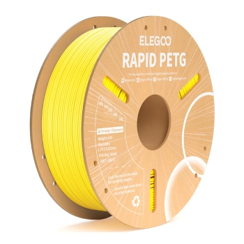 Купить Rapid PETG Filament (пластик) для 3D принтера ELEGOO 1кг, 1.75мм, желтый (50.203.0221) - фото 1