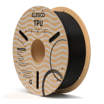 Купити TPU Filament (пластик) для 3D принтера ELEGOO 1кг, 1.75мм, чорний - фото 1