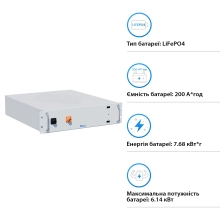 Купить Аккумуляторная батарея DEYE BOS-A LiFePO4 HV 38.4V 200Ah 7.68kWh no BMS (BOS-A) - фото 2